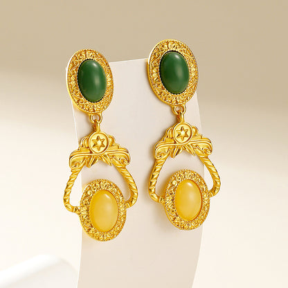 Women's Palace Style Niche High-grade Vintage Ornament Earrings