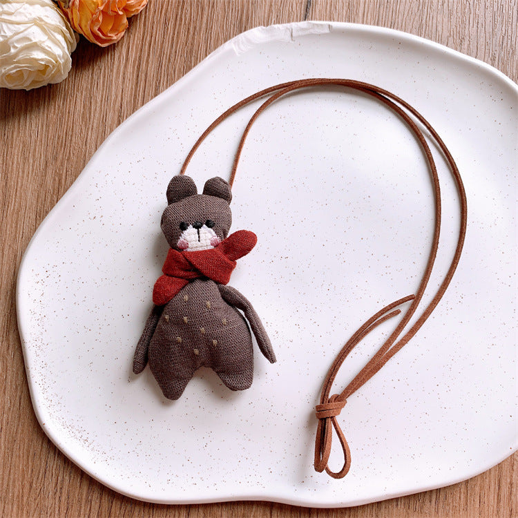 Children's Cute Cartoon Animal Halter Love Dress Necklaces