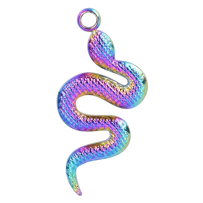 Sier Golden Snake Titanium Colorful Metal Pendants