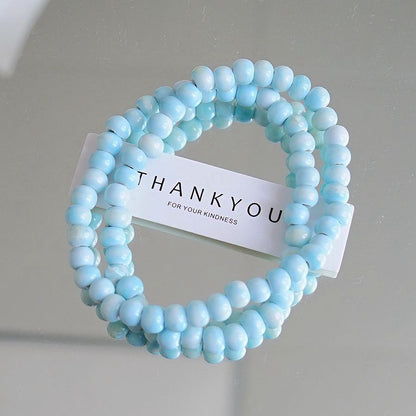 Artistic Idyllic Sweet Gradient Color Beaded Bracelets