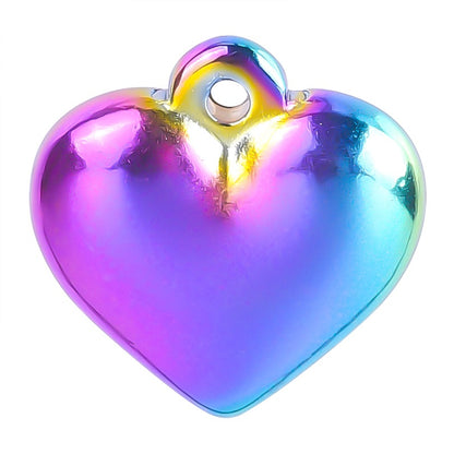 Love Steel Gold Titanium Colorful Metal Pendants