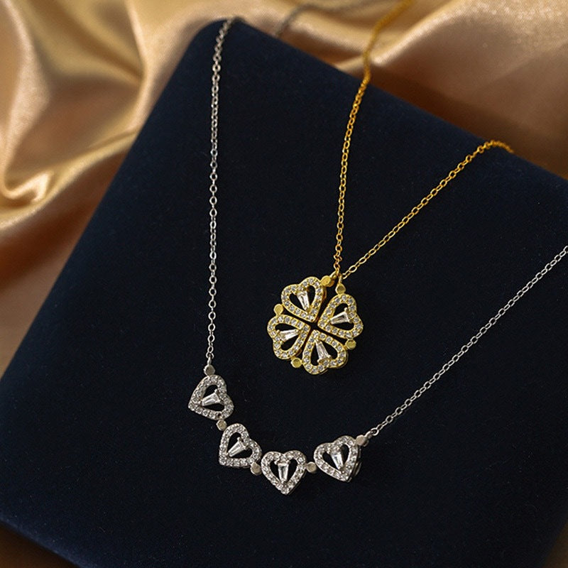 Luxury Small People Love Heart One Necklaces