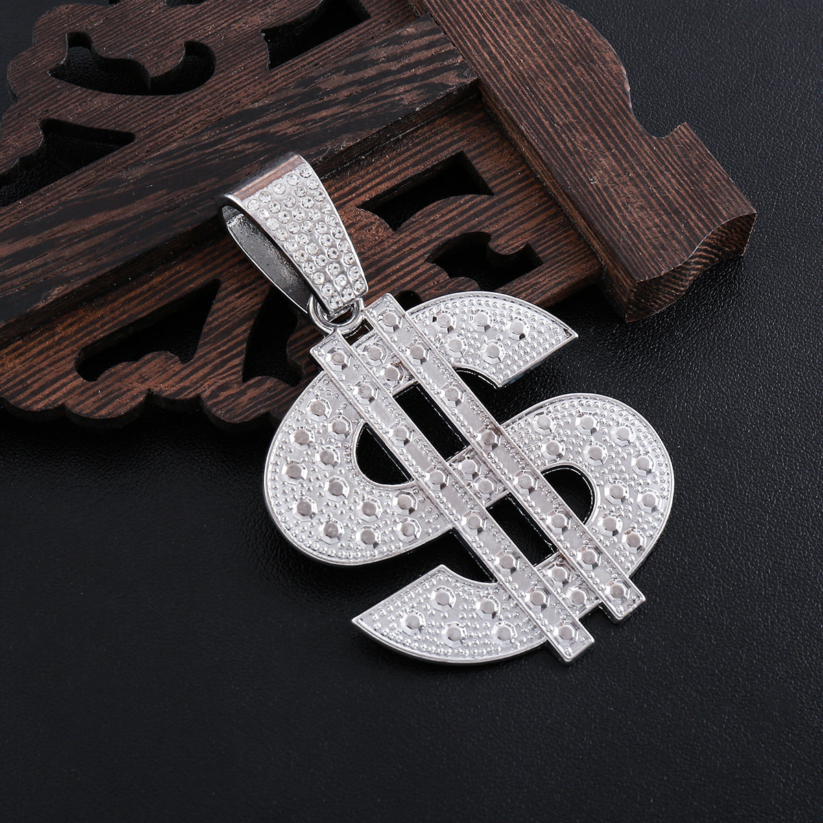 Women's & Men's Hip Hop Gold Color Chain Dollar Pendants