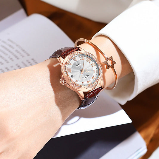 Women's Watch Automatic Casual Fashion Leather Waterproof Mechanical Watches