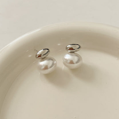 Women's High-grade Pearl For French Entry Lux Niche Earrings