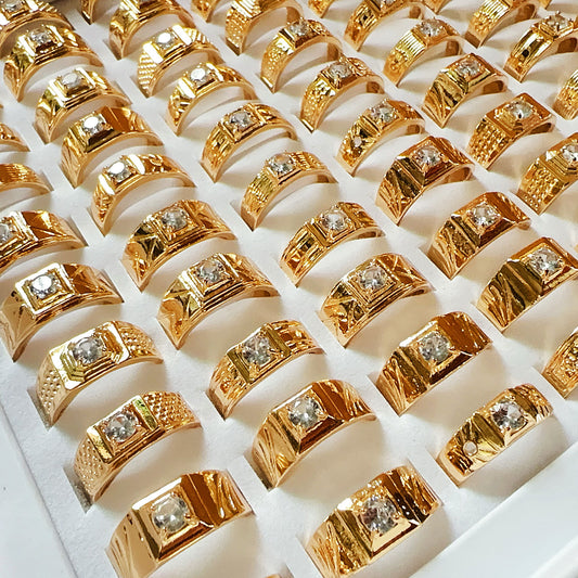 Claw Crystal Zircon Gold Plated Ornament African Rings