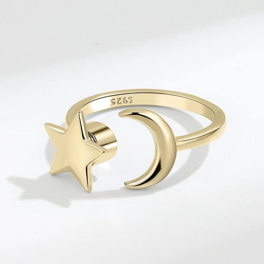 Micro Beads Spinning Female Creative Anxiety Rings