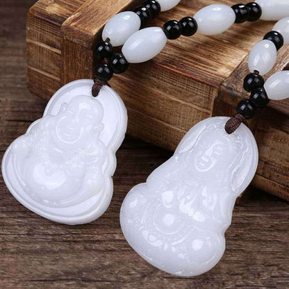 Couple Gift Jade Life Safety Green Pendants