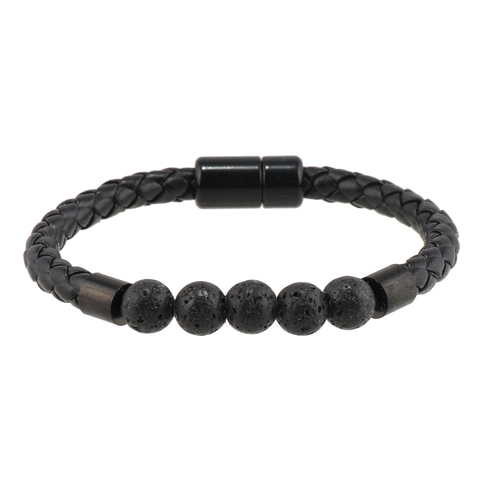 Men's Natural Stone Magnetic Buckle Trendy Simple Bracelets