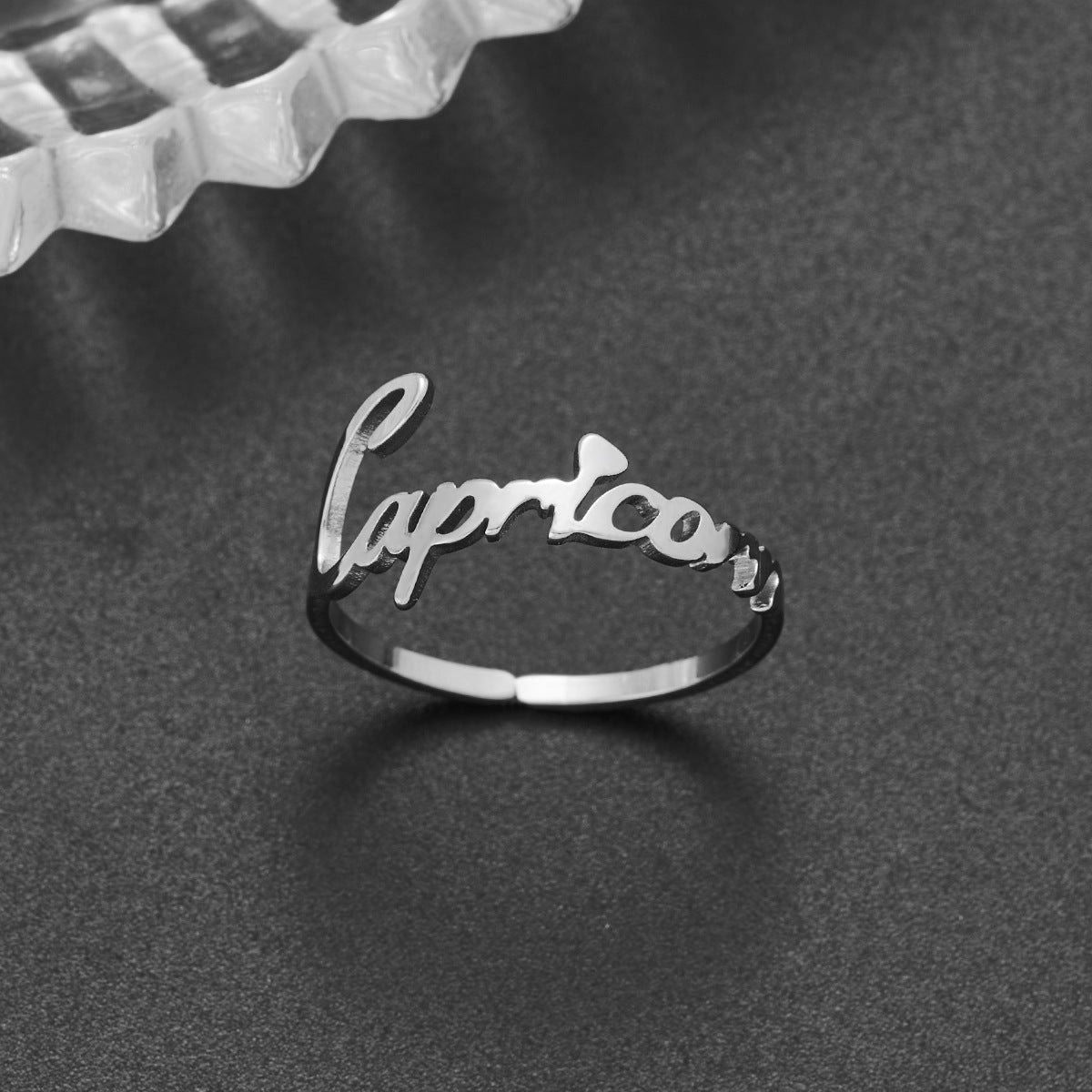 Stainless Steel Jewelry Personalized Simple Twee Rings