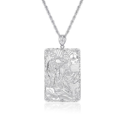 Men's Rope Sier-plated Domineering Chinese Zodiac Live Pendants