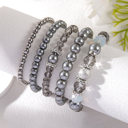 Gift Fashion Simple Crystal Beaded Stretch Bracelets