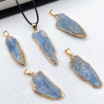 Crystal Rough Stone Electroplating Ornament Irregular Pendants