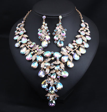 Women's Jewelry Exaggerated Personalized Rhinestone Big Suit Necklaces