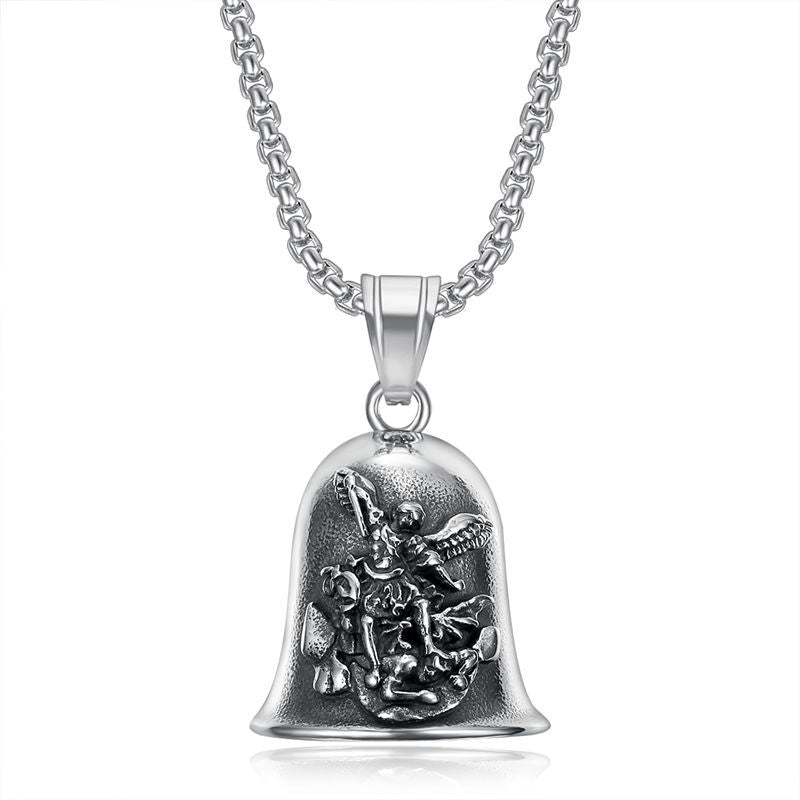 Casting Polished St. Angel Exorcism Riding Pendants