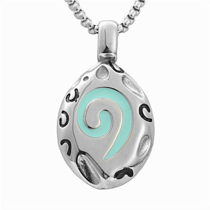 Men's Steel Warcraft Hearthstone Spiral Personality Punk Pendants