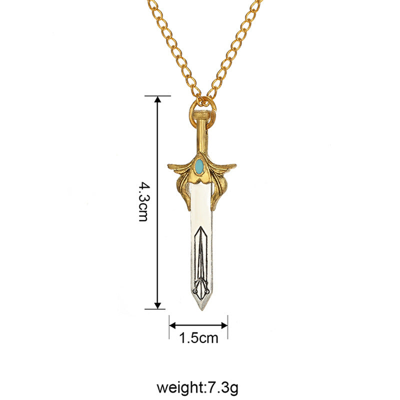 Legend Of Zelda Breath The Wild Shield Sword Sky Necklaces