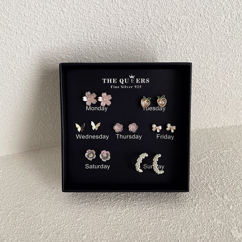 Mini Fresh Ear Gift Set Sweet Cute Earrings