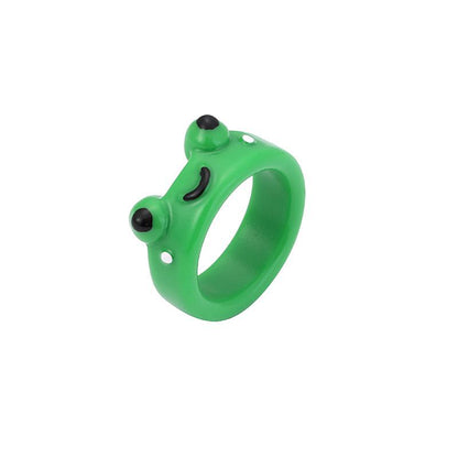 Macaron Color Series Chick Female Three-dimensional Frog Rings