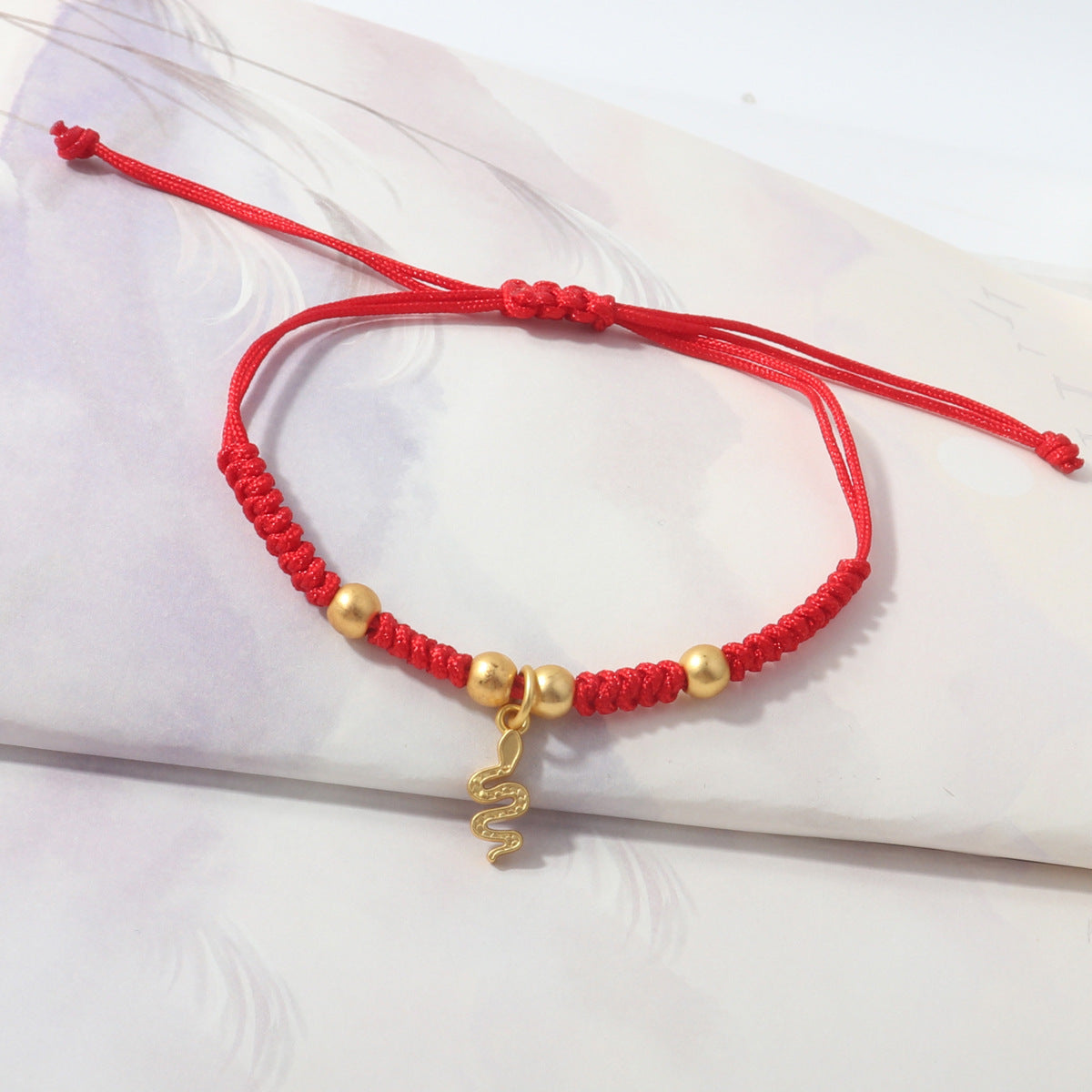 Year Of Snake Woven Love Holding Rabbit Spirit Bracelets