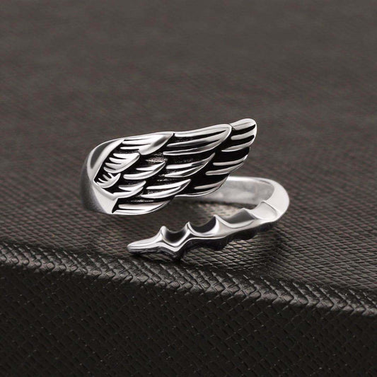 Men's Personality Angels Demons Couple Index Finger Rings