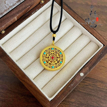 Color Retaining Ancient Style Alluvial Enamel Pendants