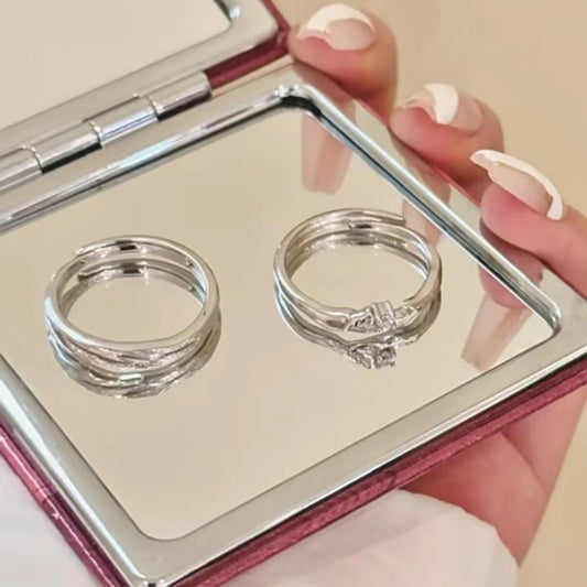 Women's Light Luxury Romantic Design High-grade Open Rings