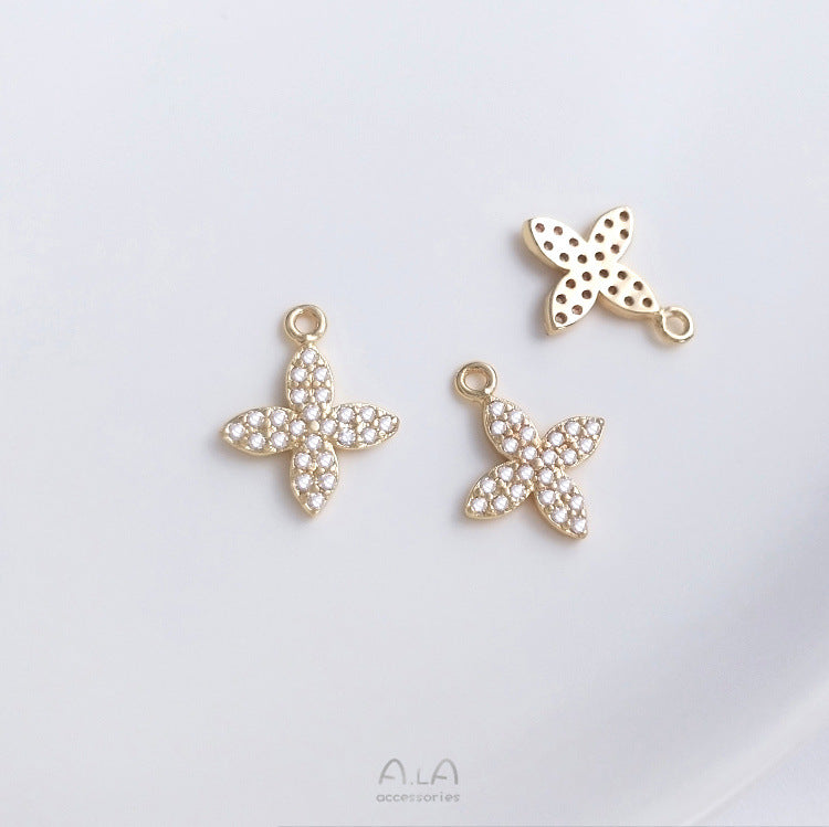 Retention Micro Inlaid Zircon Star Moon Pendants