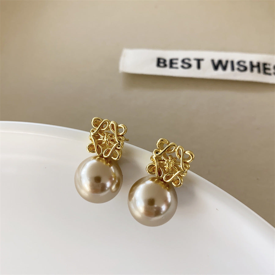 Women's Plated Gold Elegant Pearl Trendy Mild Rings