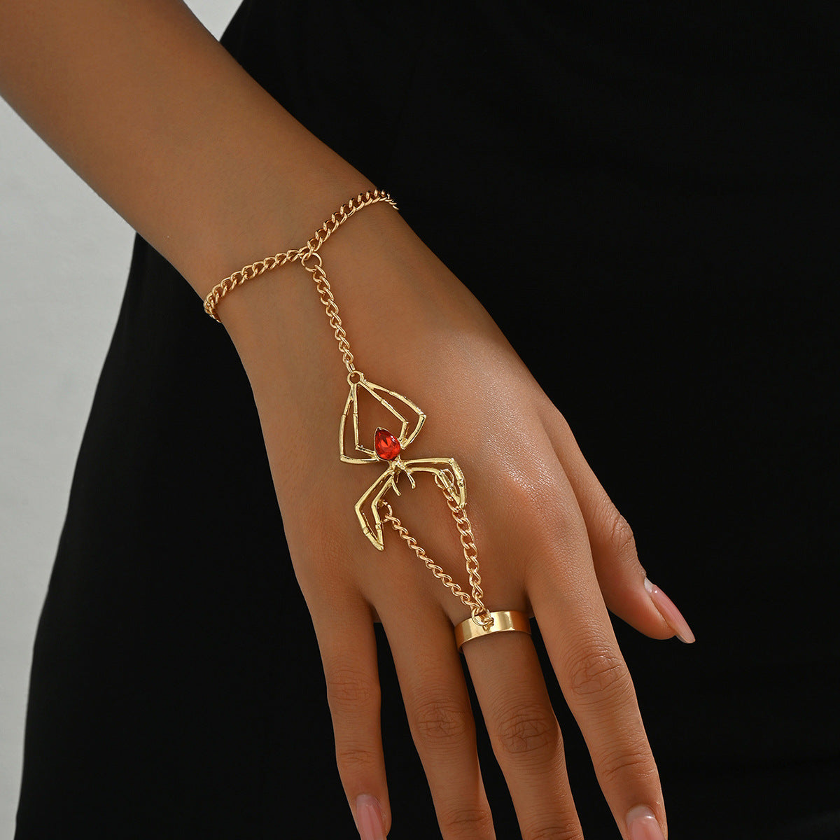 Simple Personality Irregular Alloy Snake-shaped Finger Bracelets