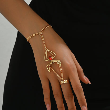 Simple Personality Irregular Alloy Snake-shaped Finger Bracelets