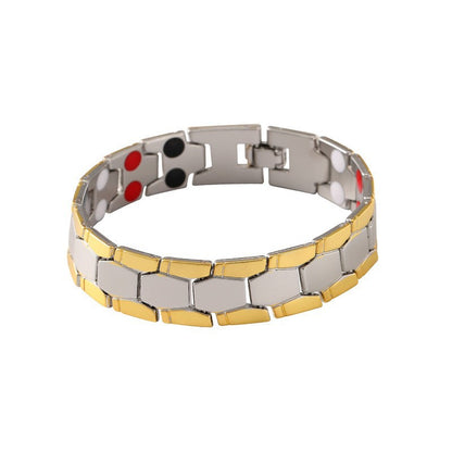 Men's Dragon Spherical Hexagonal Magnet Wide Bracelets