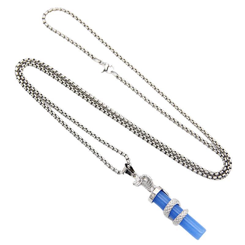 Alloy Sier For Male Cylindrical Hip Necklaces