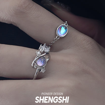 Women's Light Luxury Exquisite Fashion Personalized Cold Rings