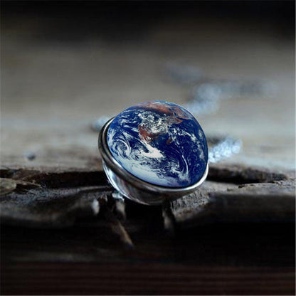 Women's Double-faced Crystal Glass Ball For Jewelry Pendants