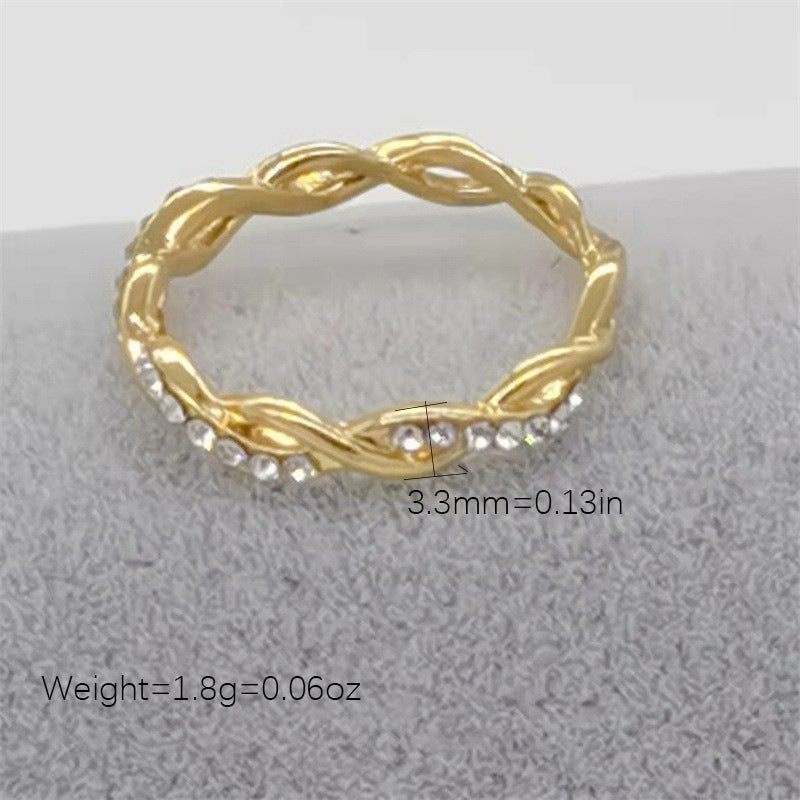 Popular Casual Slouchy Dragon Ornament Twist Rings