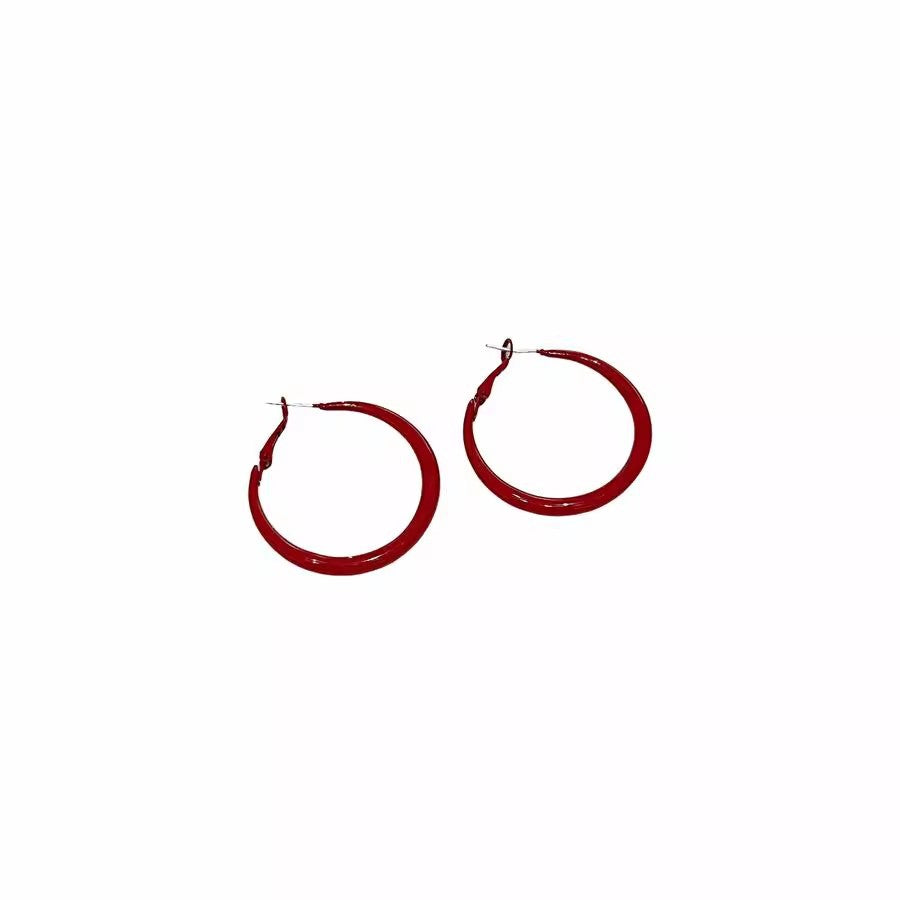 Women's Retro Style Red Simple Graceful Fashionable Earrings