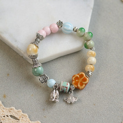 Ceramic Small Jewelry Ancient Style Beaded Bracelets