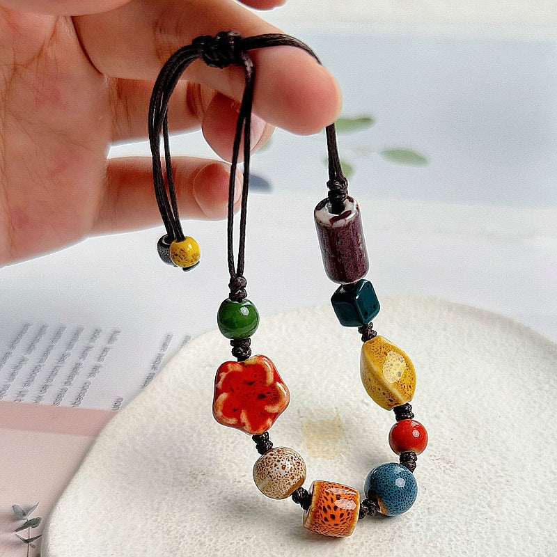 Women's Summer Gift Ancient Style Beaded Hand-woven Bracelets