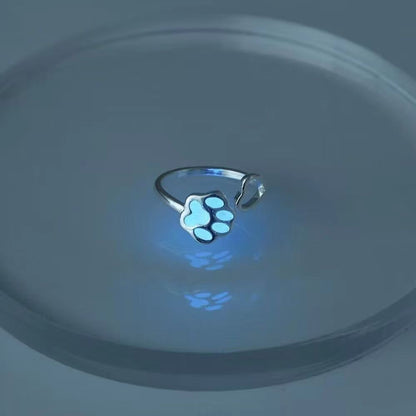 Brush Cat's Paw Adjustable Hand Jewelry Rings