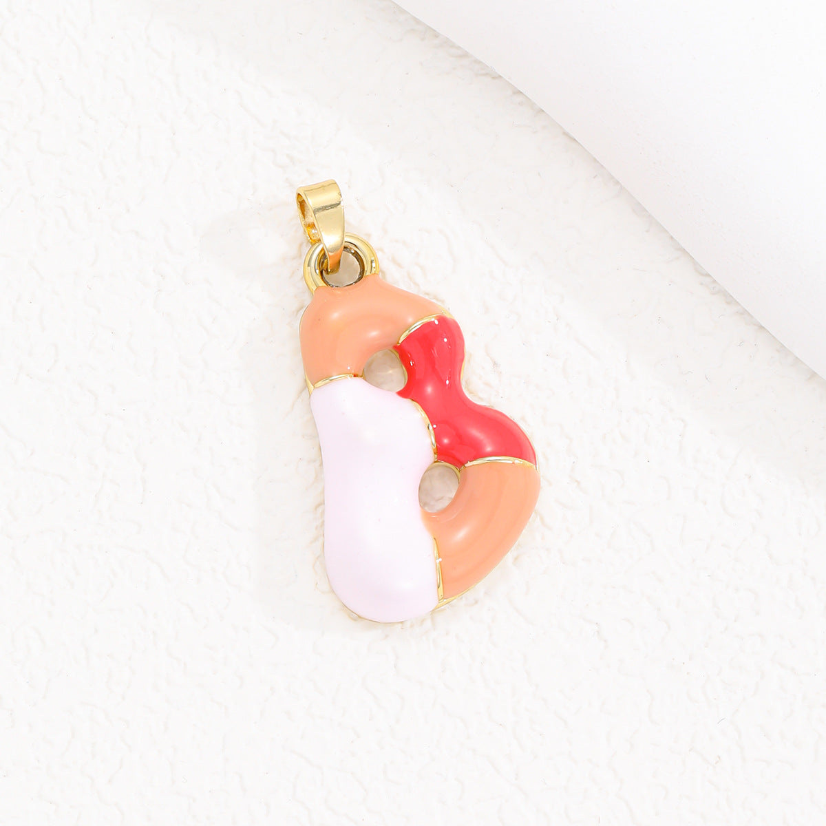 Colorful Oil Dopamine Bubble Letter English Pendants