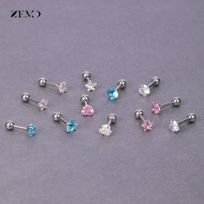 Stainless Steel Screw Female Sleeping No Need To Take Earrings