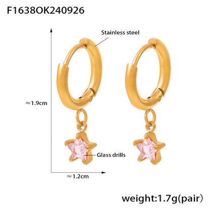 Women's Ear Bones Electroplated Niche Micro Inlaid Earrings