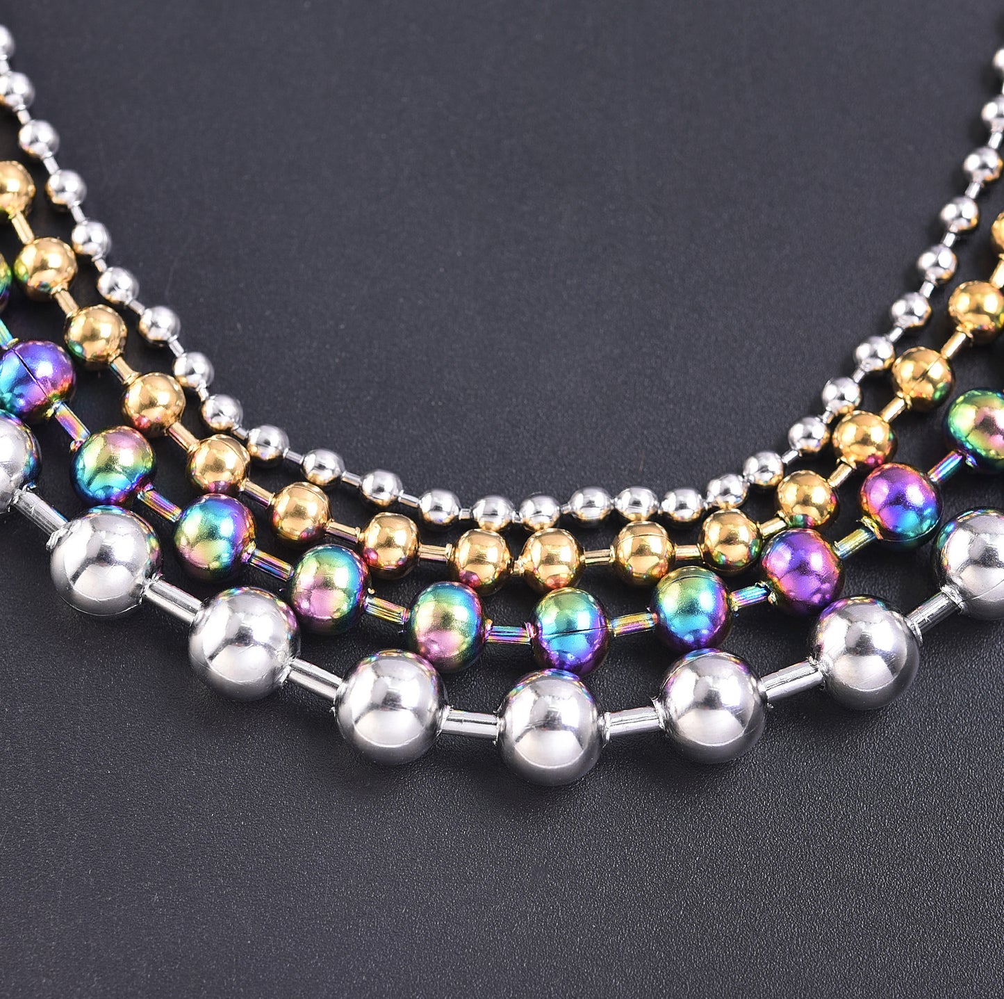 Innovative Durable Bead Chain Clavicle Vacuum Necklaces