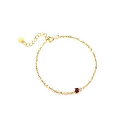 Sier French Entry Lux Colorful Zircon Bracelets