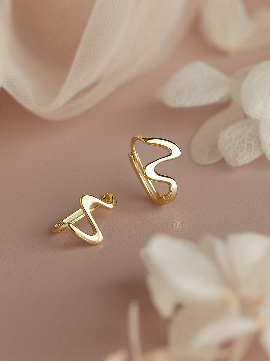 Clip Fashion Graceful Personality Gold Plated Earrings