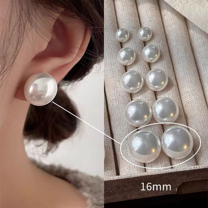 Flour Light Pearl Female Sier Needle Luxury Temperament Earrings