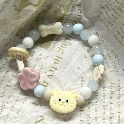 Cat Ceramic Cute Design Biscuit Bear Bracelets