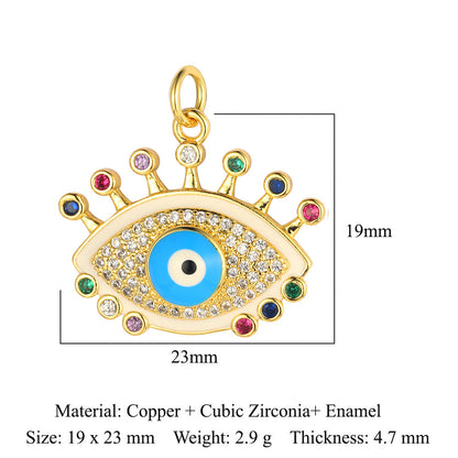 Palm Eyes Face Crown Snake Star Butterfly Rectangle Pendants