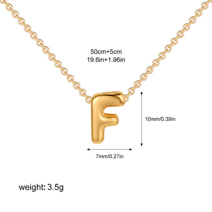 English Letter Simple High-grade Stainless Steel Necklaces